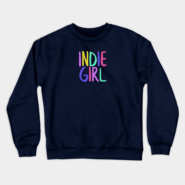 Indie Girl Crewneck Sweatshirt by NightField